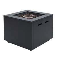 30 In. 40,000 BTU Black Steel Propane Outdoor Fire Pit