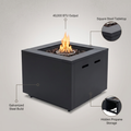 30 In. 40,000 BTU Black Steel Propane Outdoor Fire Pit