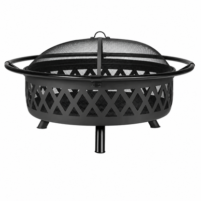 42 In. round Steel Outdoor Patio Wood Burning Fire Pit
