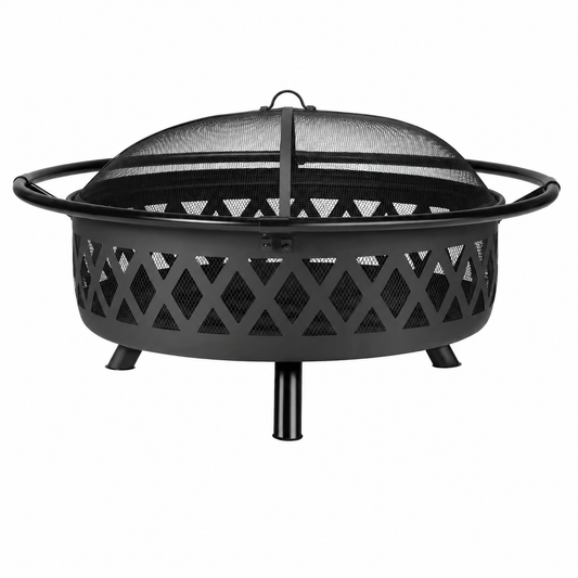 42 In. round Steel Outdoor Patio Wood Burning Fire Pit