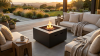 30 In. 40,000 BTU Black Steel Propane Outdoor Fire Pit — Lifestyle